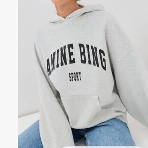 Anine Bing Harvey logo-print sweatshirt size small